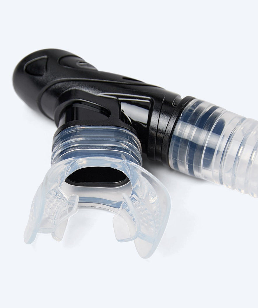 Watery full-dry snorkel til voksne - Hudson - Svart
