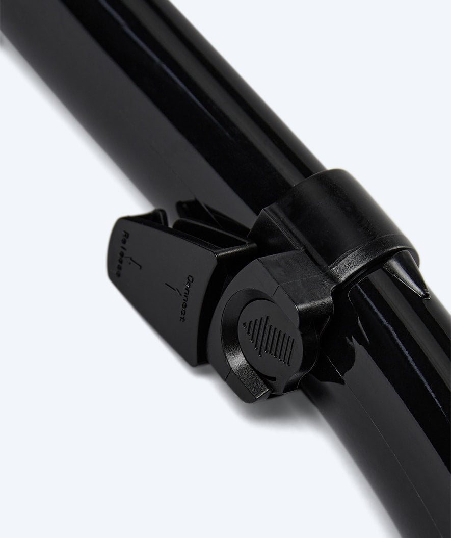 Watery full-dry snorkel til voksne - Hudson - Svart