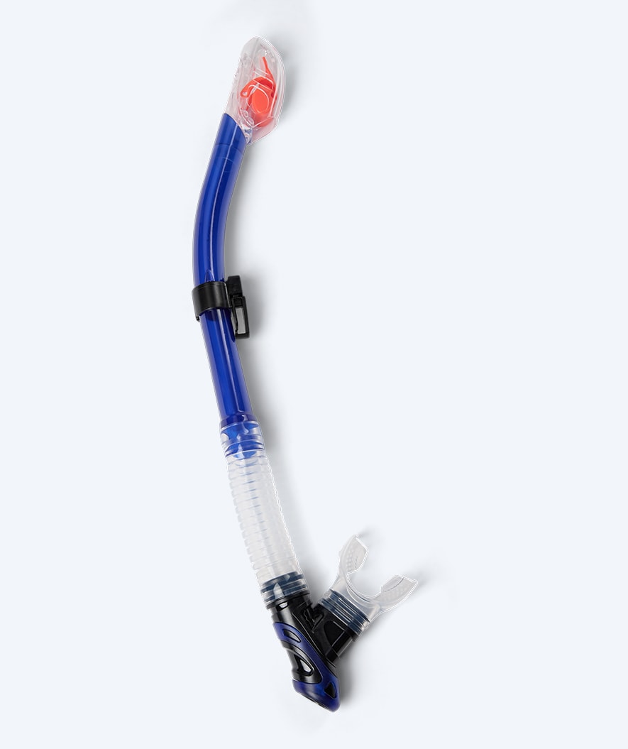 Watery full-dry snorkel til voksne - Hudson - Blå