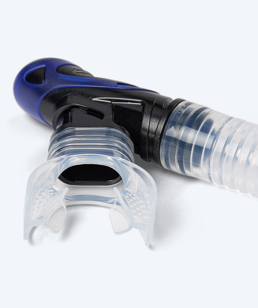 Watery Combo snorkelsett til voksne - Hudson Full-dry - Blå