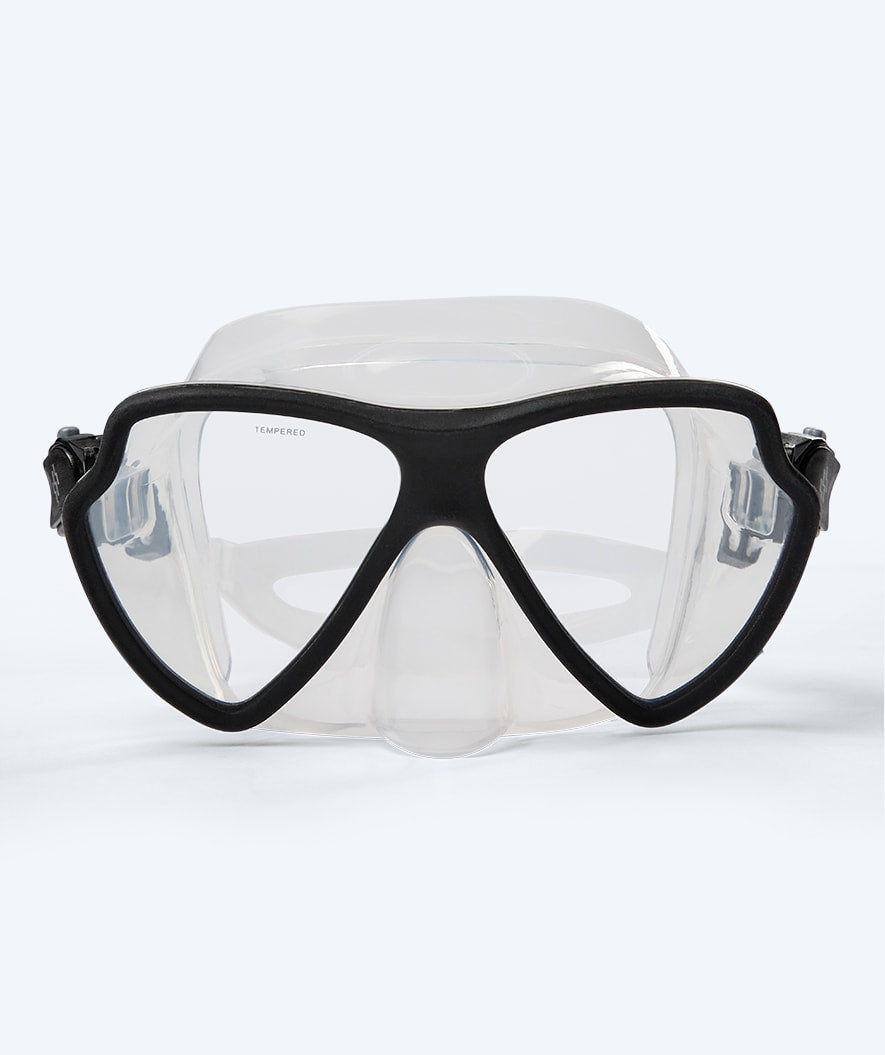Watery dykkemaske til voksne (fra 15 år) - Itzel - Svart