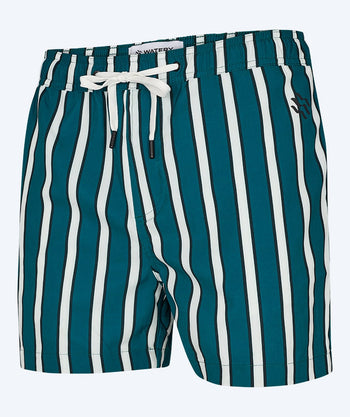 Watery badeshorts til menn - Kelvin Eco - Grønn/hvit