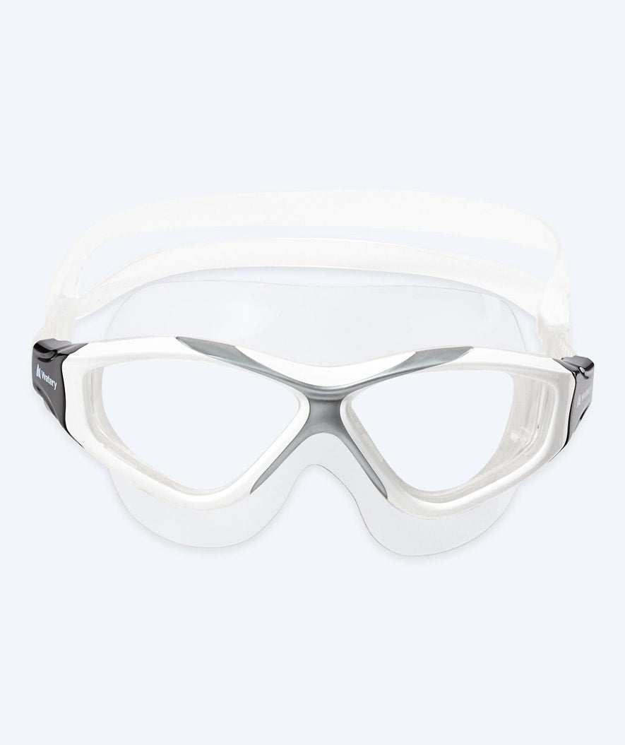 Watery svømmemaske til voksne - Mantis - Hvit/grå