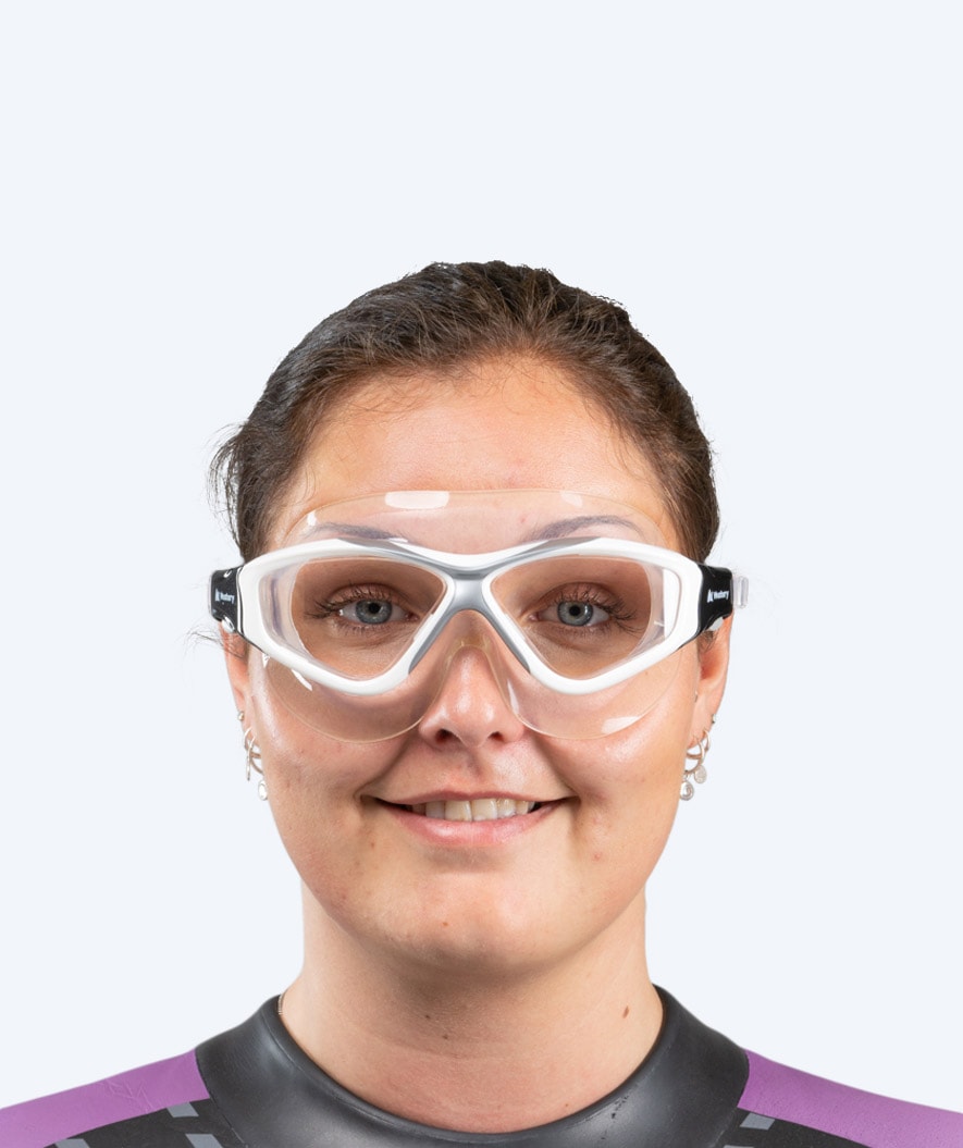 Watery svømmemaske til voksne - Mantis - Hvit/grå