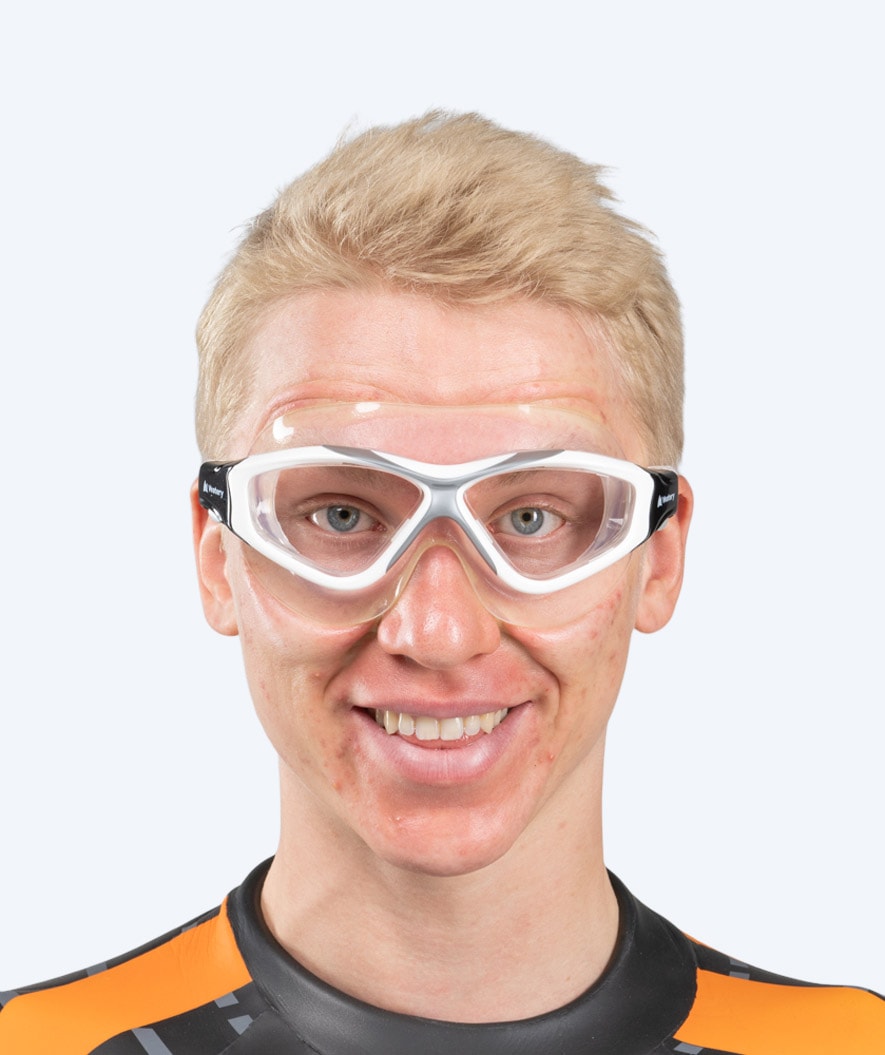 Watery svømmemaske til voksne - Mantis - Hvit/grå