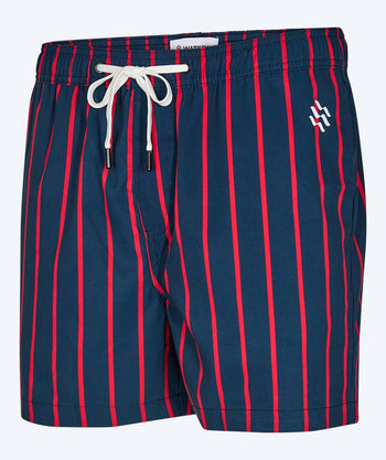 Watery badeshorts til menn - Marilla Eco - Mørkeblå/rød