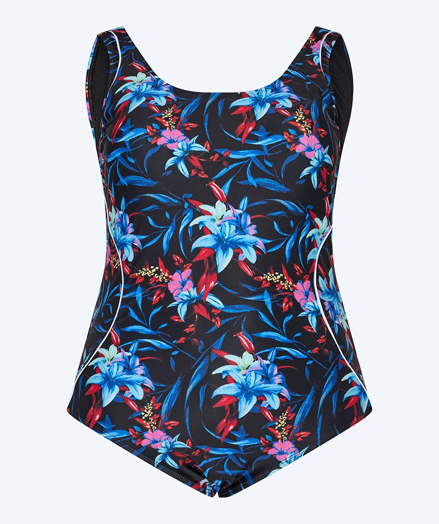 Watery badedrakt plus size til damer - Marilla - Arvia Blue