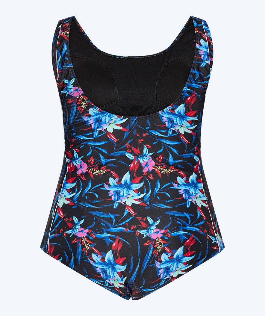 Watery badedrakt plus size til damer - Marilla - Arvia Blue