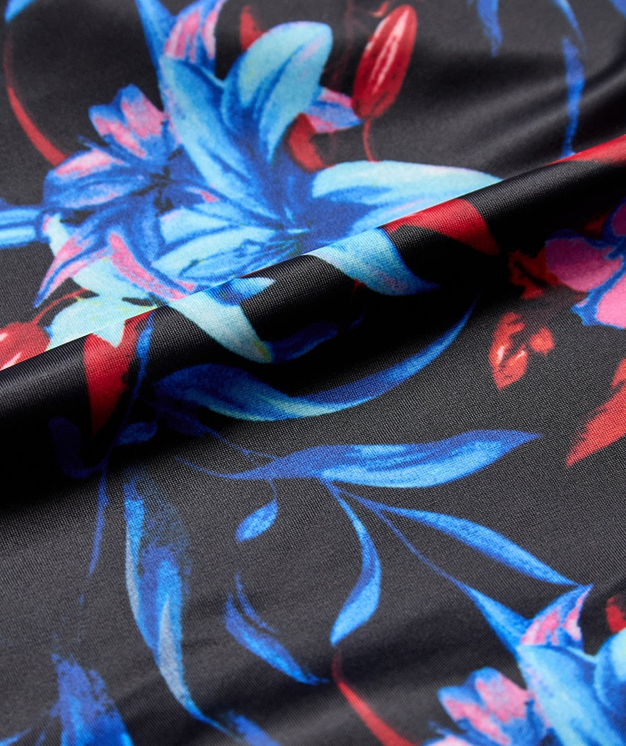 Watery badedrakt plus size til damer - Marilla - Arvia Blue