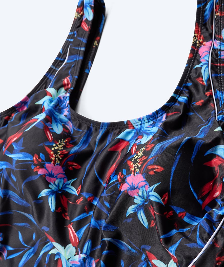 Watery badedrakt plus size til damer - Marilla - Arvia Blue