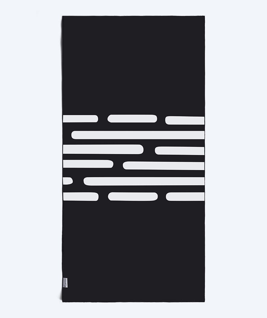 Watery microfiber håndkle (160 x 80 cm) - Eco Nebraska - Svart