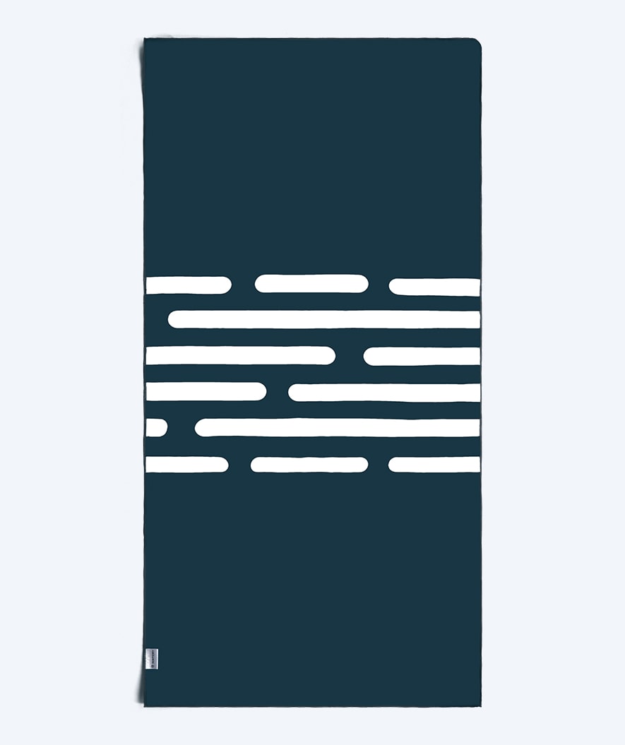 Watery microfiber håndkle (160 x 80 cm) - Eco Nebraska - Mørkeblå