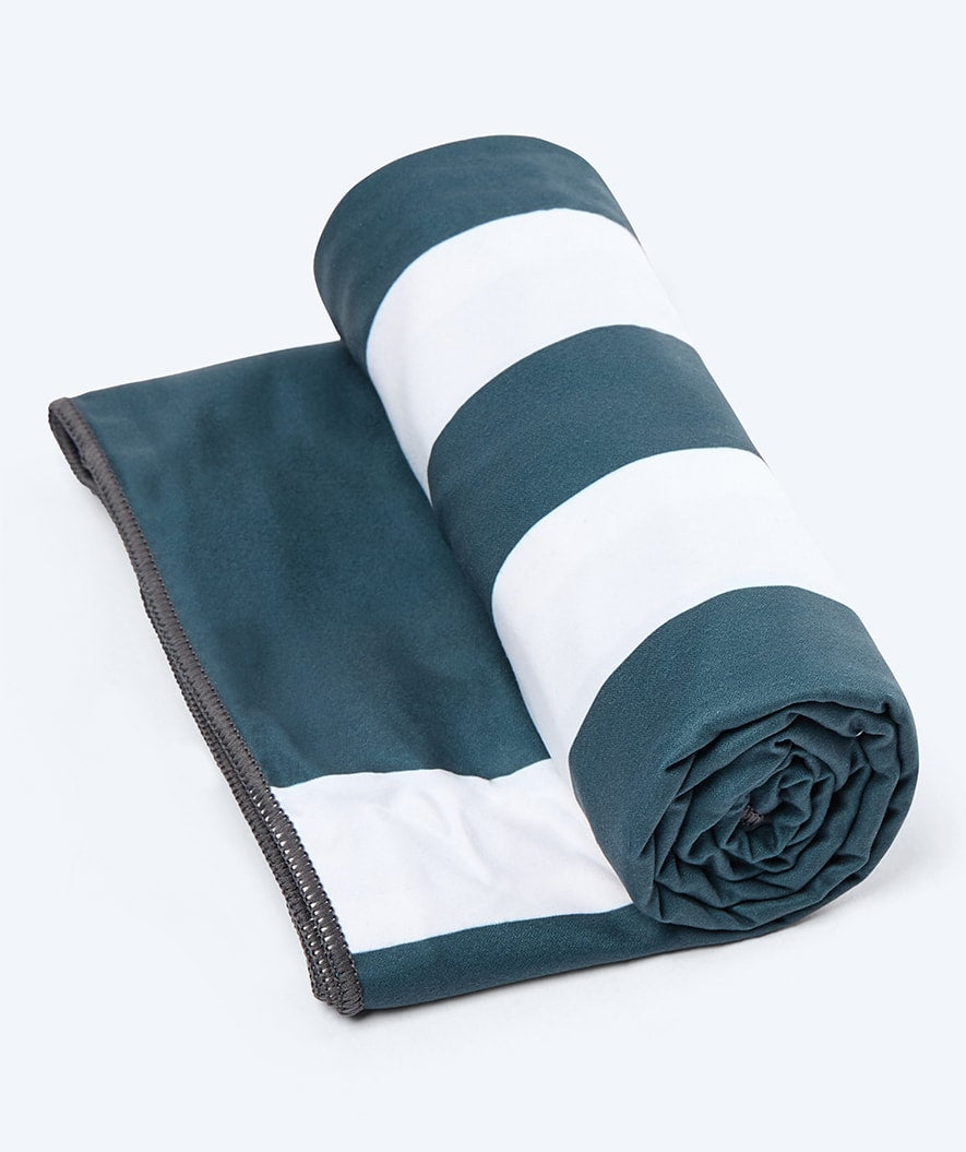 Watery microfiber håndkle (160 x 80 cm) - Eco Nebraska - Mørkeblå