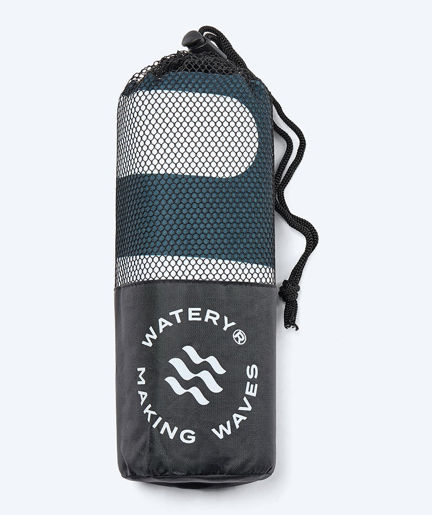 Watery microfiber håndkle (160 x 80 cm) - Eco Nebraska - Mørkeblå