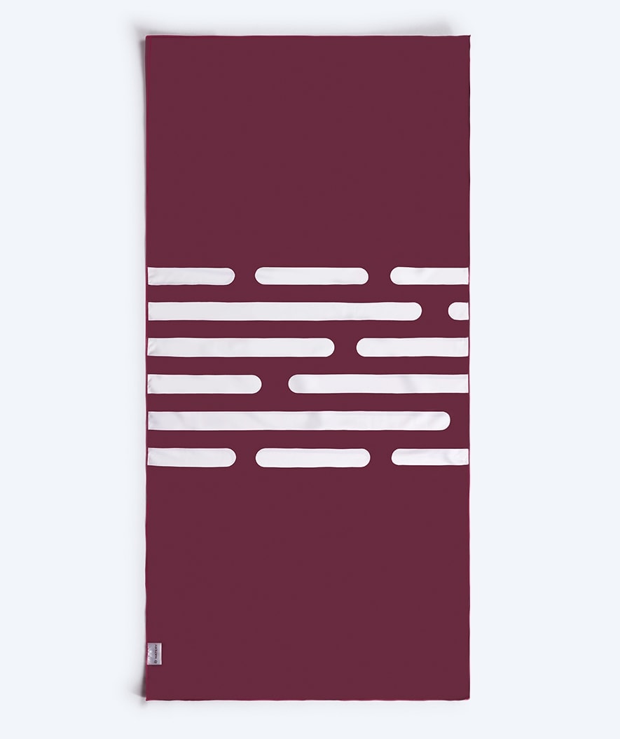 Watery microfiber håndkle (160 x 80 cm) - Eco Nebraska - Dust Rød