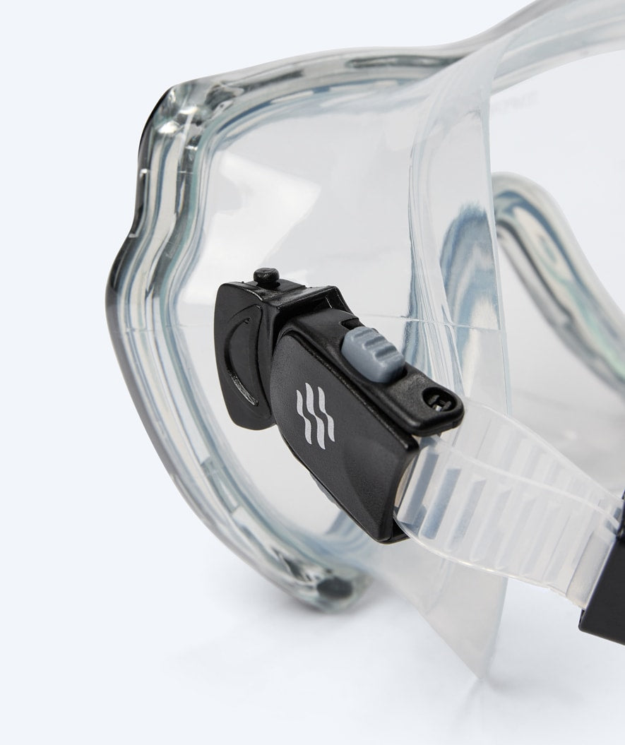 Watery dykkemaske til voksne (fra 15 år) - Nebula - Svart
