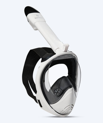 Watery full face snorkelmaske til voksne - Oxygen - Hvit/svart
