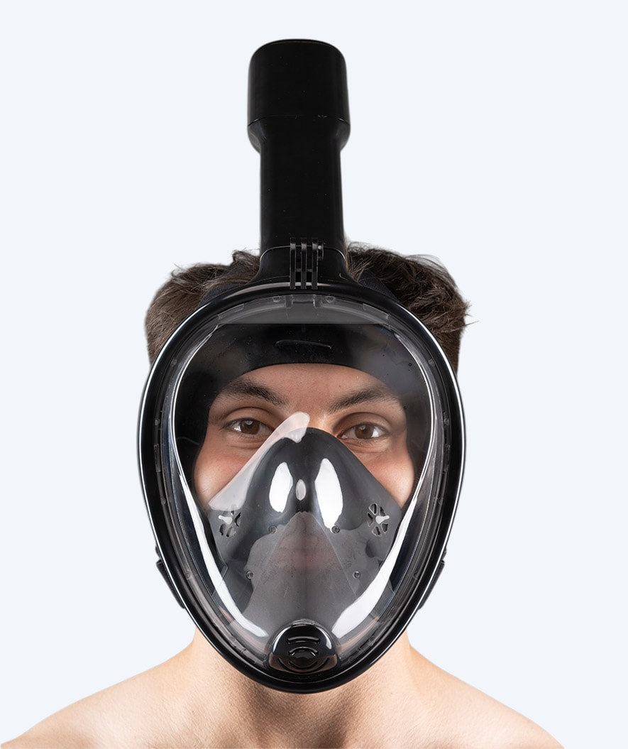 Watery full face snorkelmaske til voksne - Oxygen - Svart