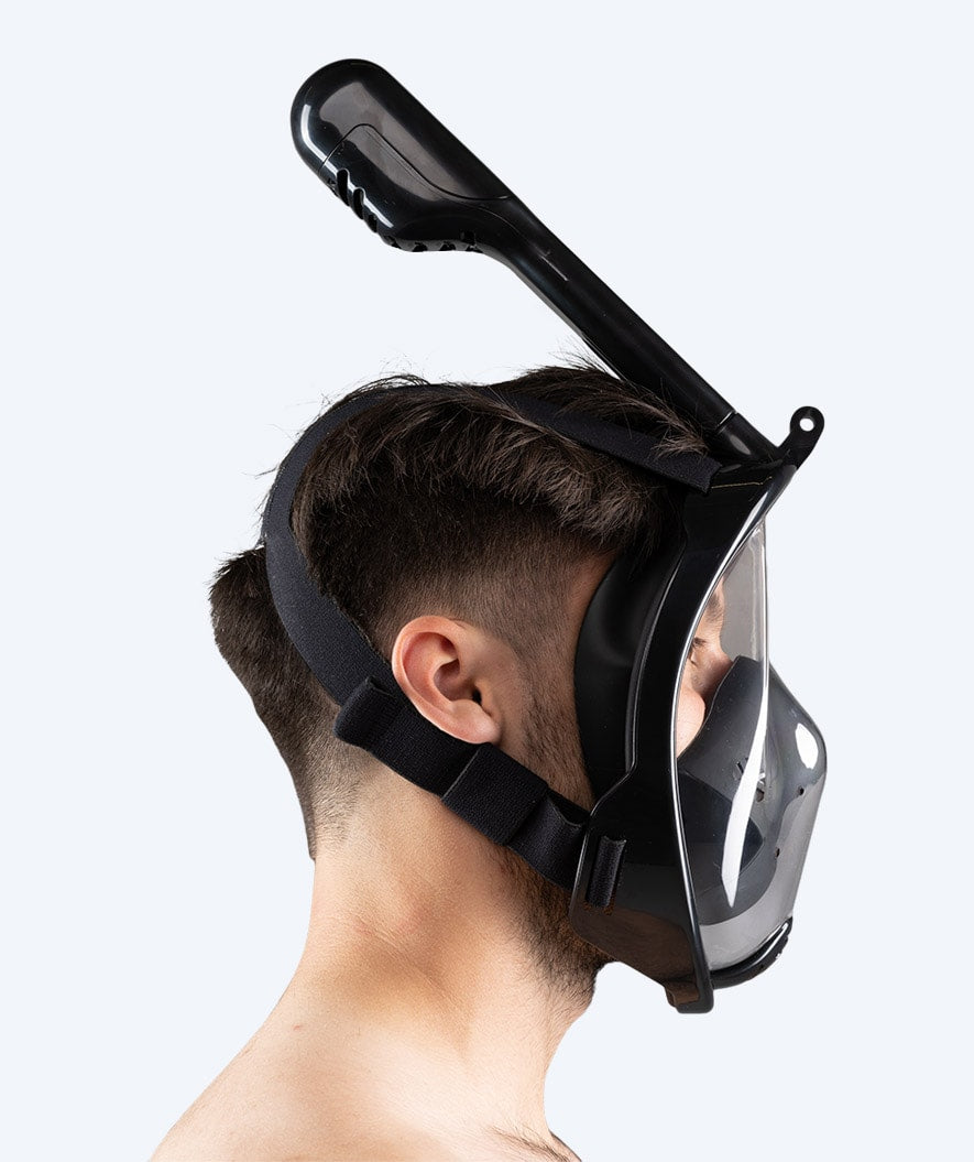 Watery full face snorkelmaske til voksne - Oxygen - Svart