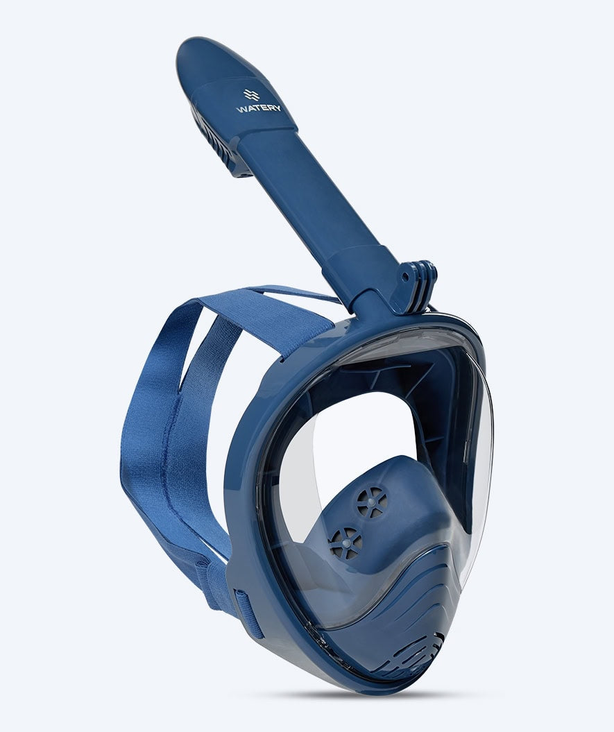 Watery full face dykkemaske til barn - Oxygen - Mørkeblå