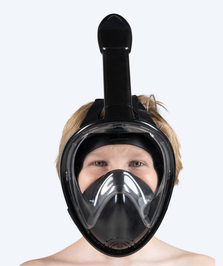 Watery full face snorkelmaske til barn - Oxygen - Svart