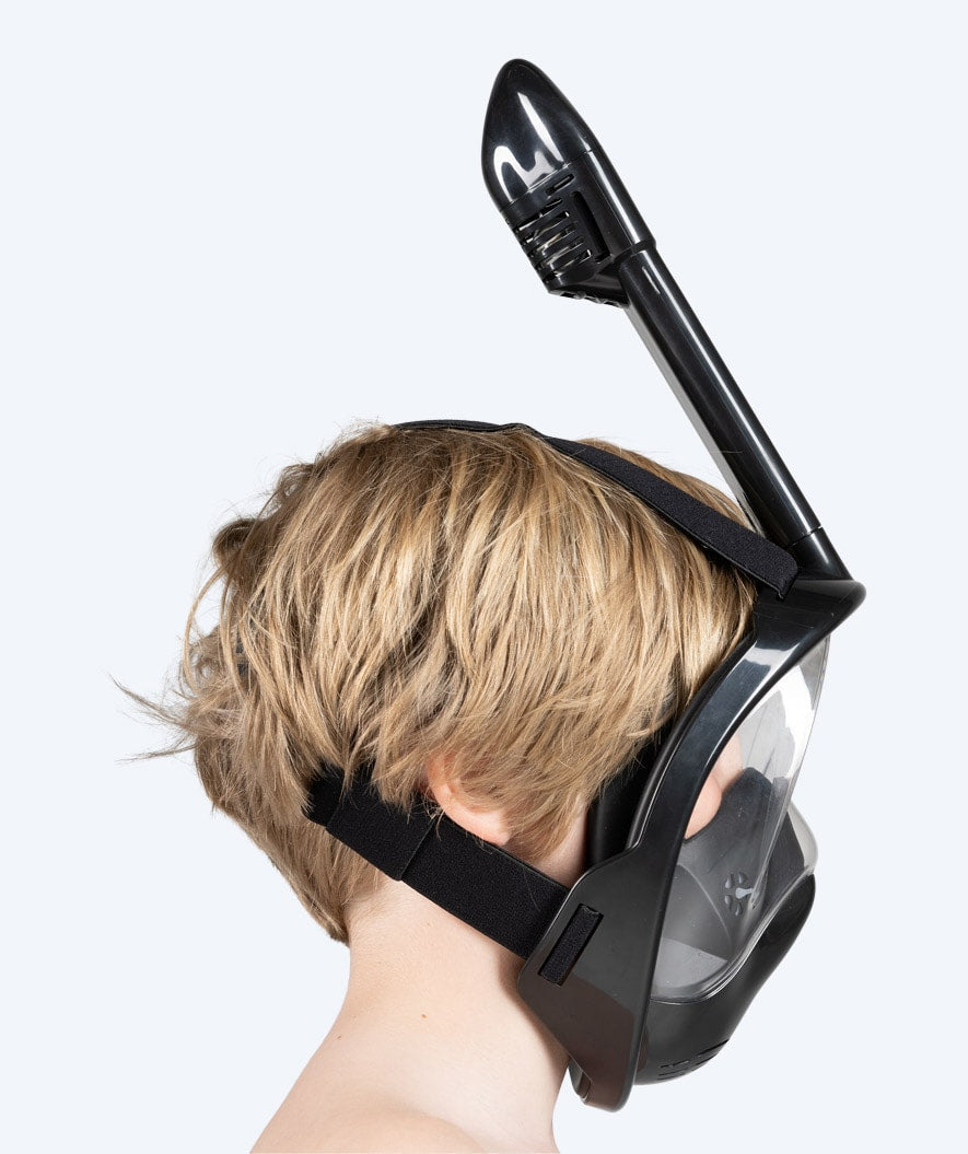 Watery full face snorkelmaske til barn - Oxygen - Svart