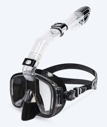 Watery full face snorkelmaske til voksne - Pearl - Svart