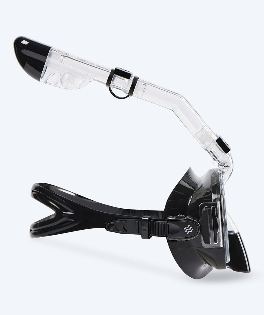 Watery full face snorkelmaske til voksne - Pearl - Svart