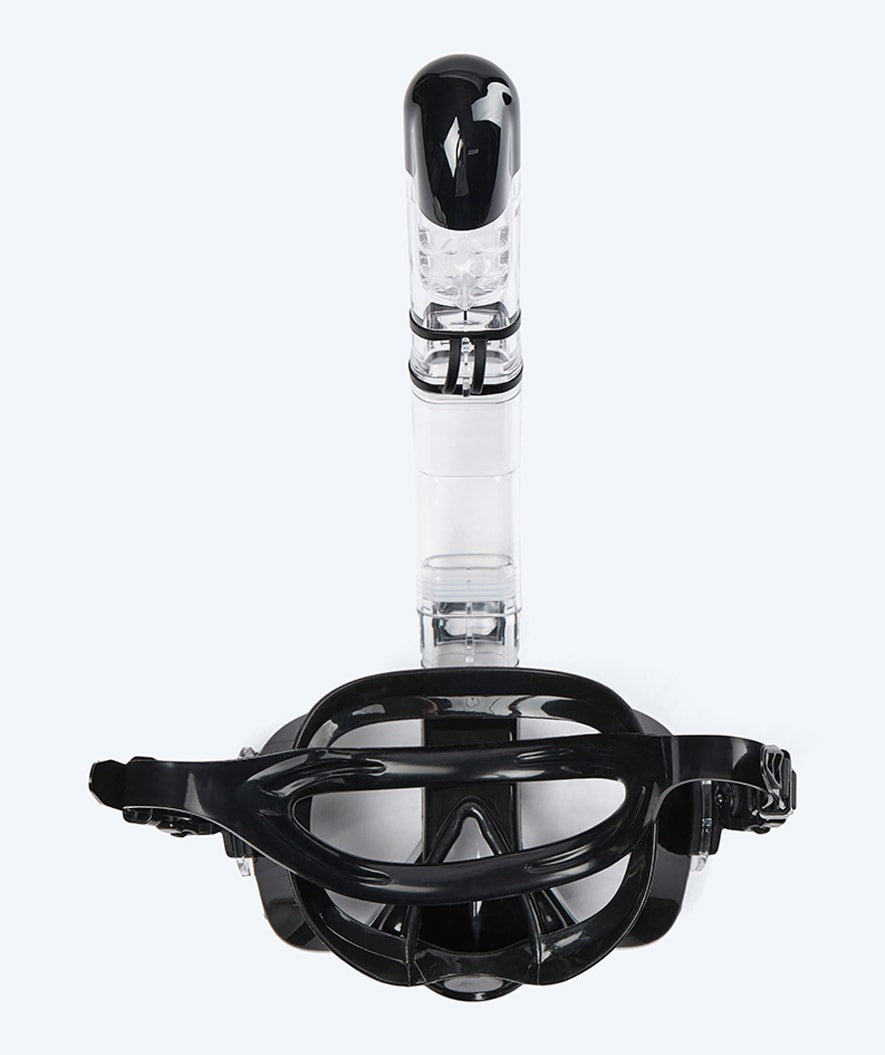 Watery full face snorkelmaske til voksne - Pearl - Svart