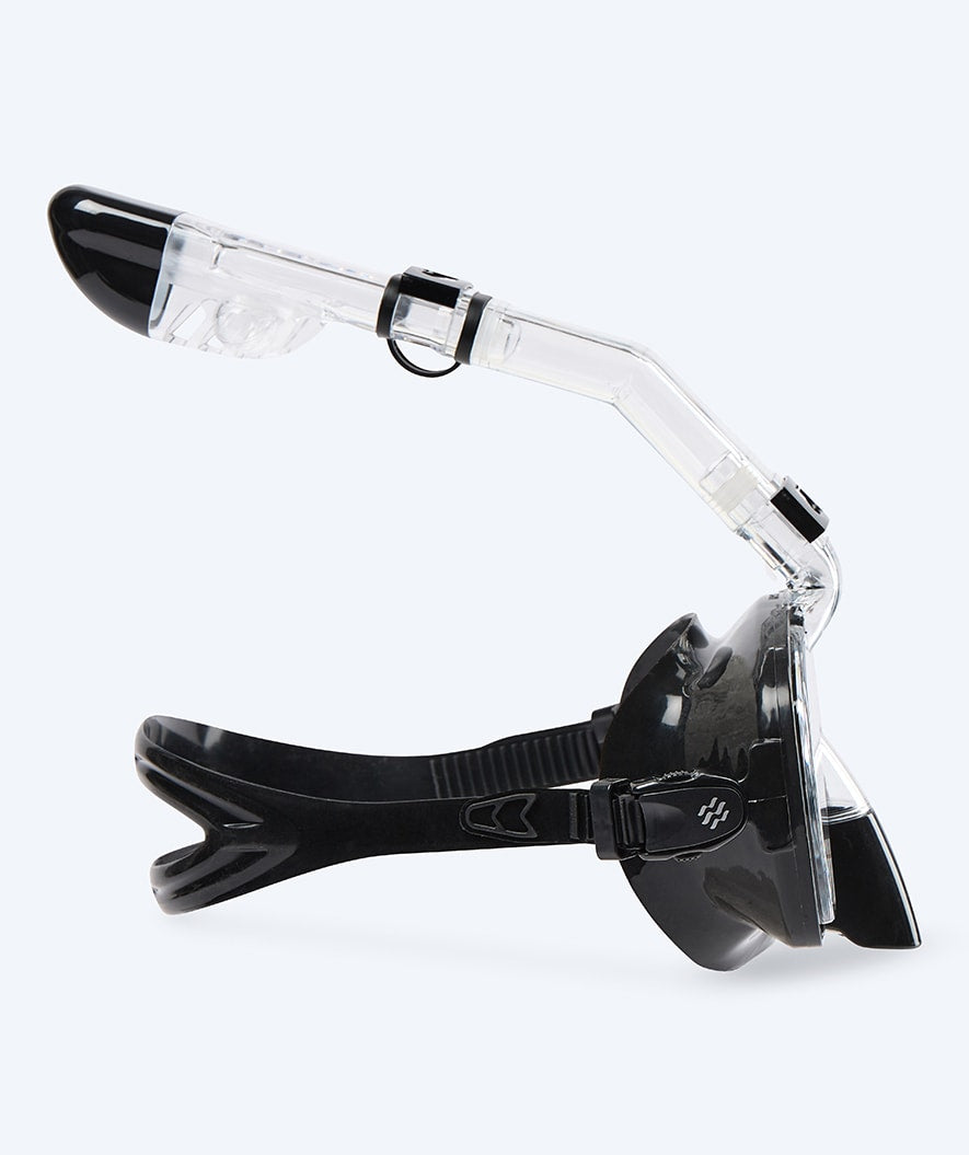 Watery full face snorkelmaske til barn - Pearl - Svart
