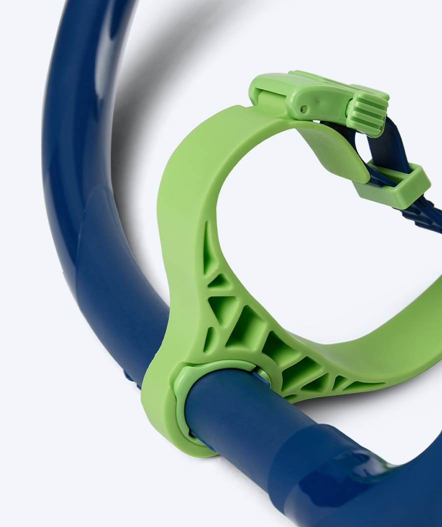 Watery centersnorkel til svømming - Phoenix Elite - Blå/grønn