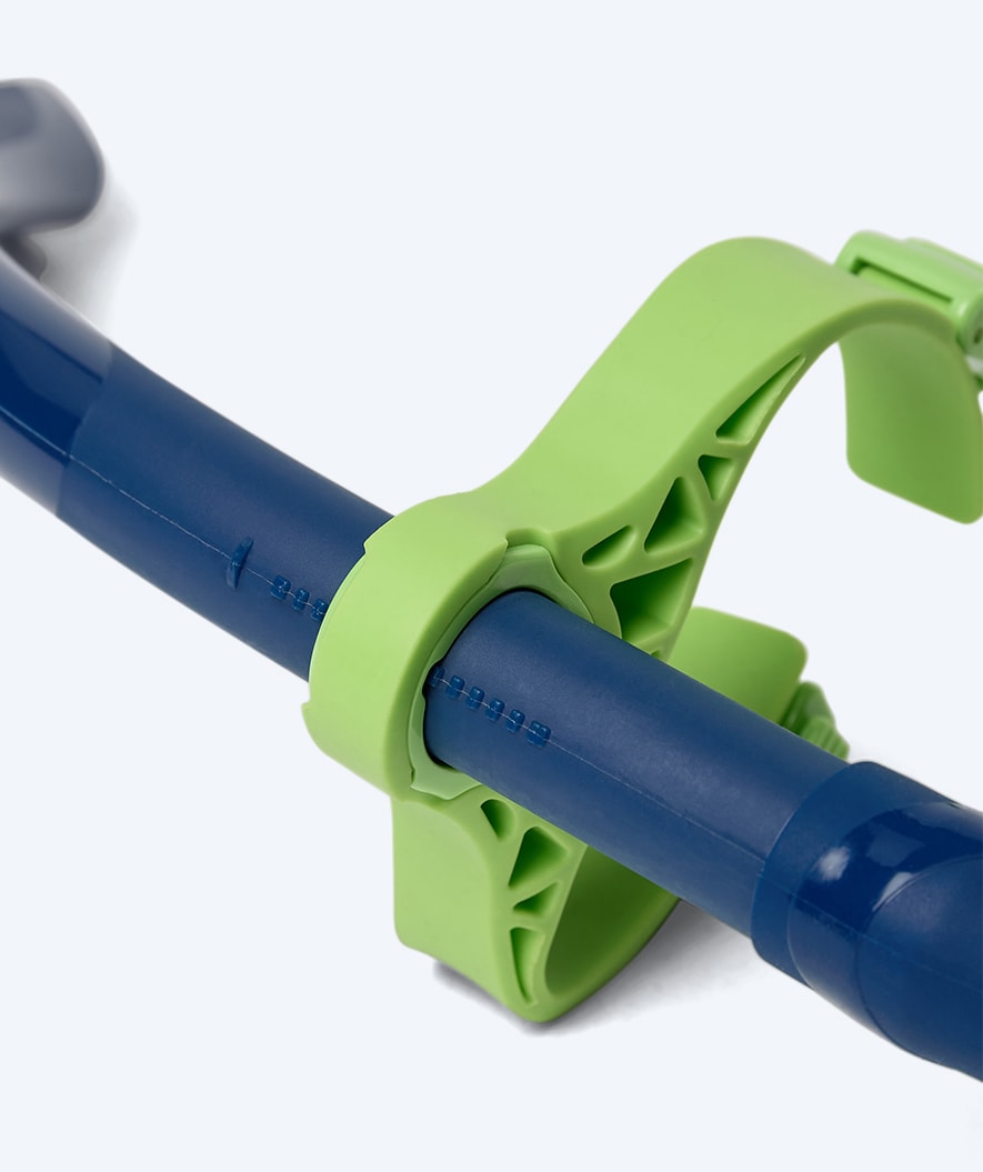 Watery centersnorkel til svømming - Phoenix Elite - Blå/grønn