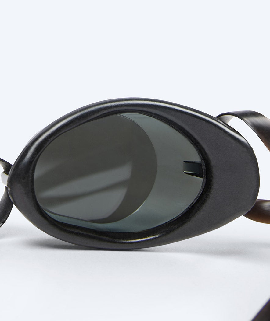 Watery svømmebriller - Proflex Swedish Mirror - Svart/sølv