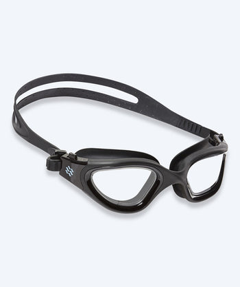 Watery nærsynte svømmebriller med styrke - (-2.0) til (-6.0) - Raven Active - Svart/klar