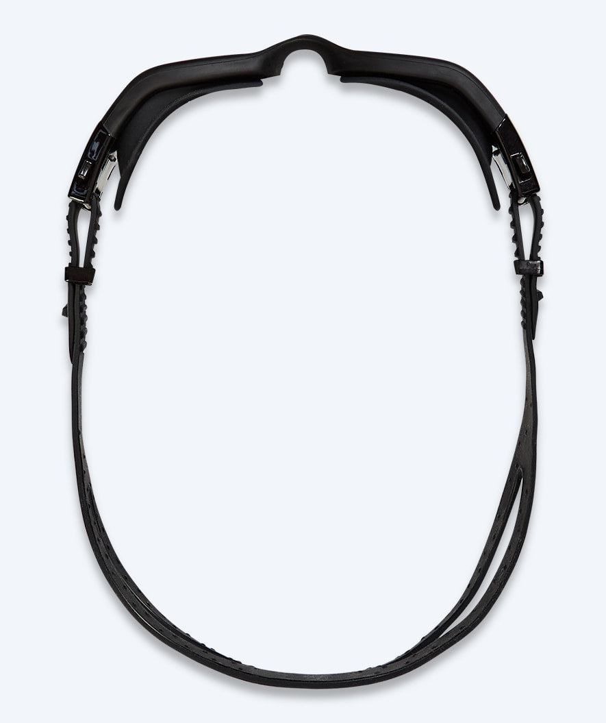 Watery nærsynt svømmebriller med styrke til voksne - (-2.0) til (-6.0) - Raven Active - Svart (Smoke linse)