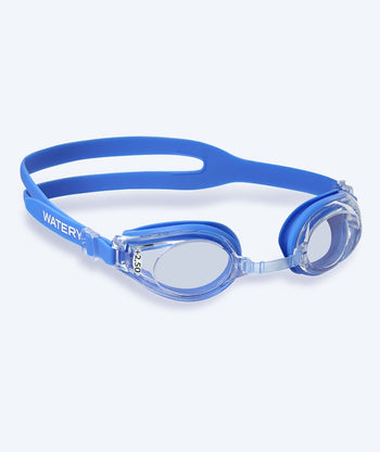 Watery langsynte svømmebriller med styrke til voksne - (+2.5) til (+4.5) - Ridley - Blå