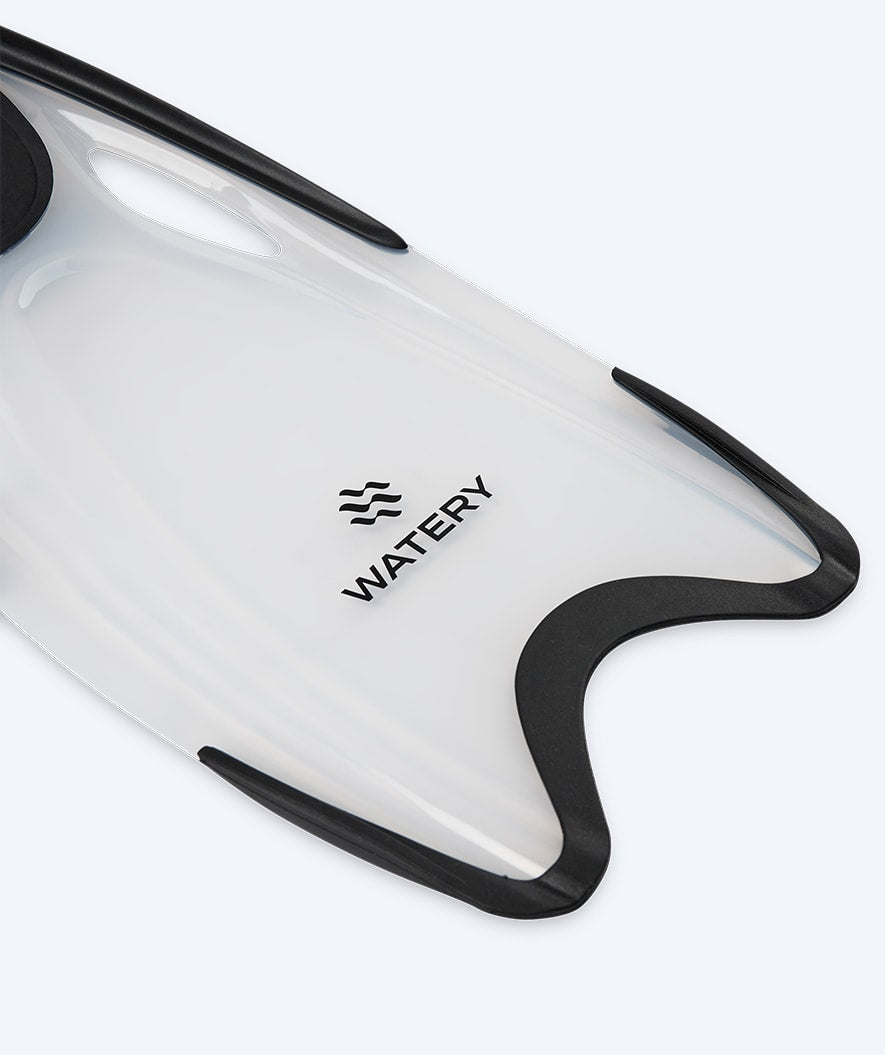 Watery dykkerføtter til voksne - Rilian - Svart/klar