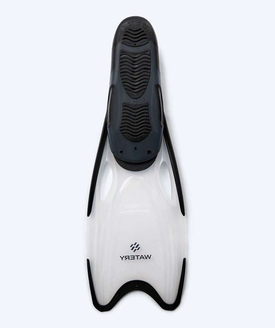 Watery dykkerføtter til voksne - Rilian - Svart/klar