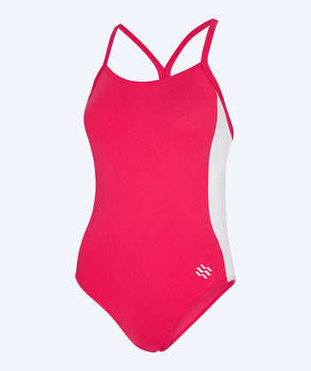 Watery badedrakt til damer - Sidestroke Solid - Shiny Red