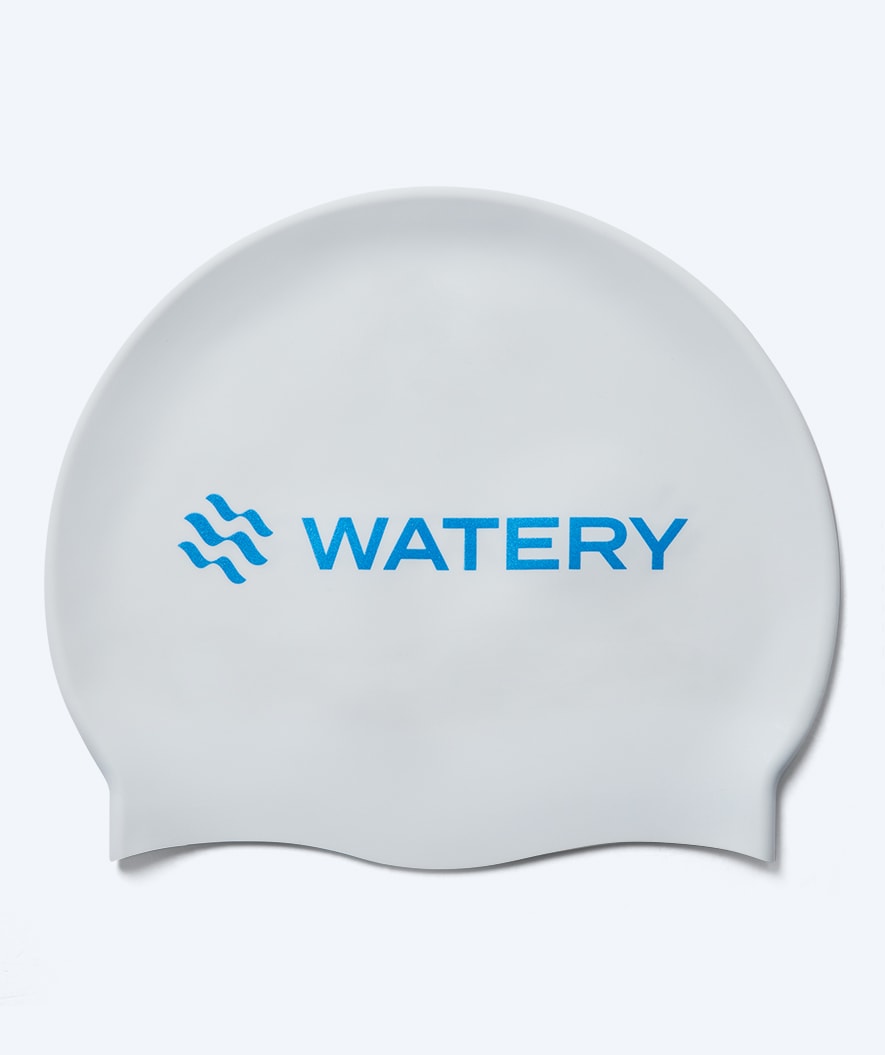 Watery badehette - Signature Metallic - Hvit/blå