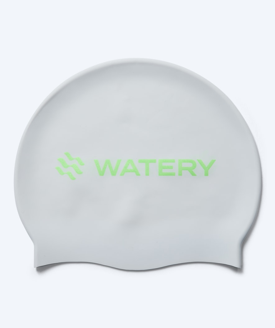 Watery badehette - Signature Metallic - Hvit/grønn