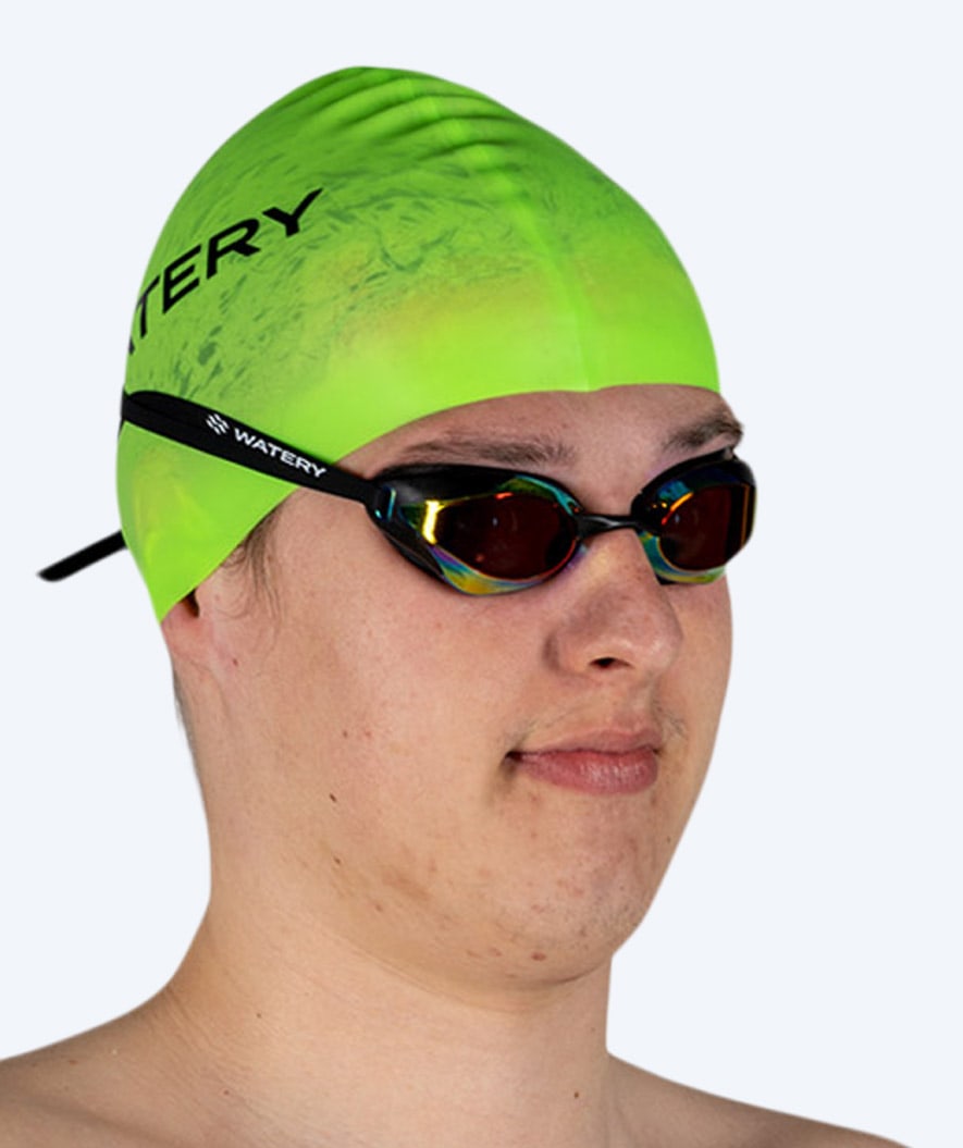 Watery badehette (fra 10 år) - Signature - Fluo grønn