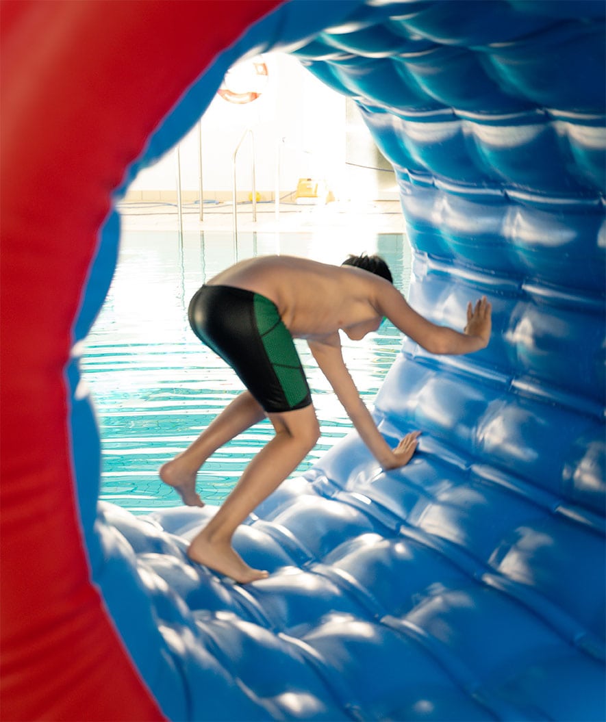 Watery lange badebukser til gutter - Surfy Eco - Green Corner