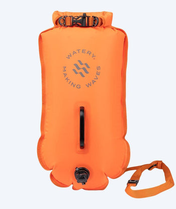 Watery svømmebøye - Swim Buoy & Dry Bag 28L - Oransje