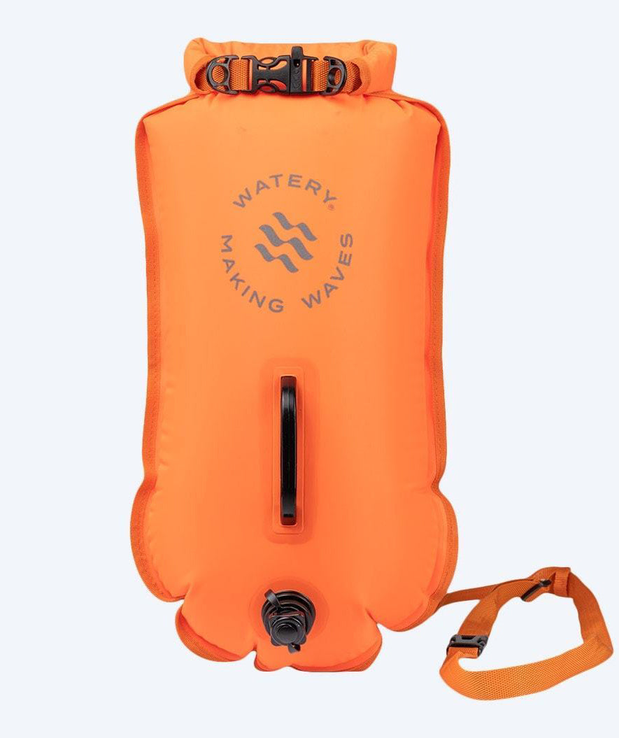 Watery svømmebøye - Swim Buoy & Dry Bag 28L - Oransje