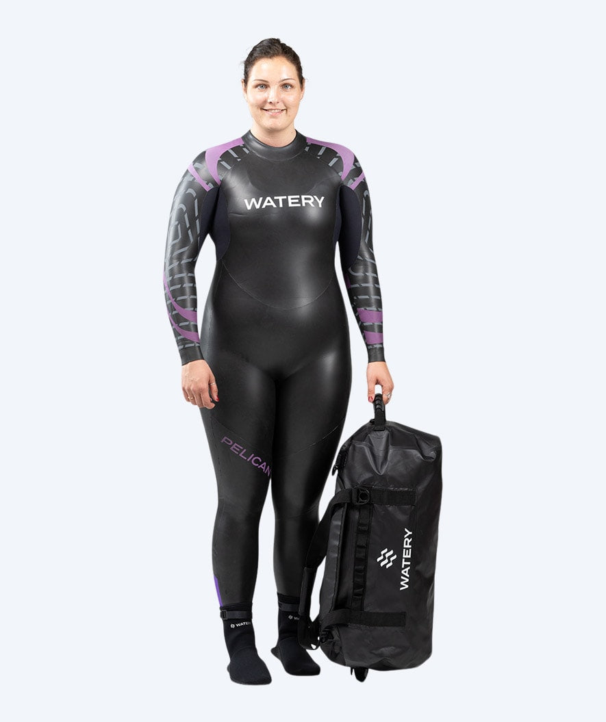 Watery vanntett dufflebag - Swim 50L - Svart