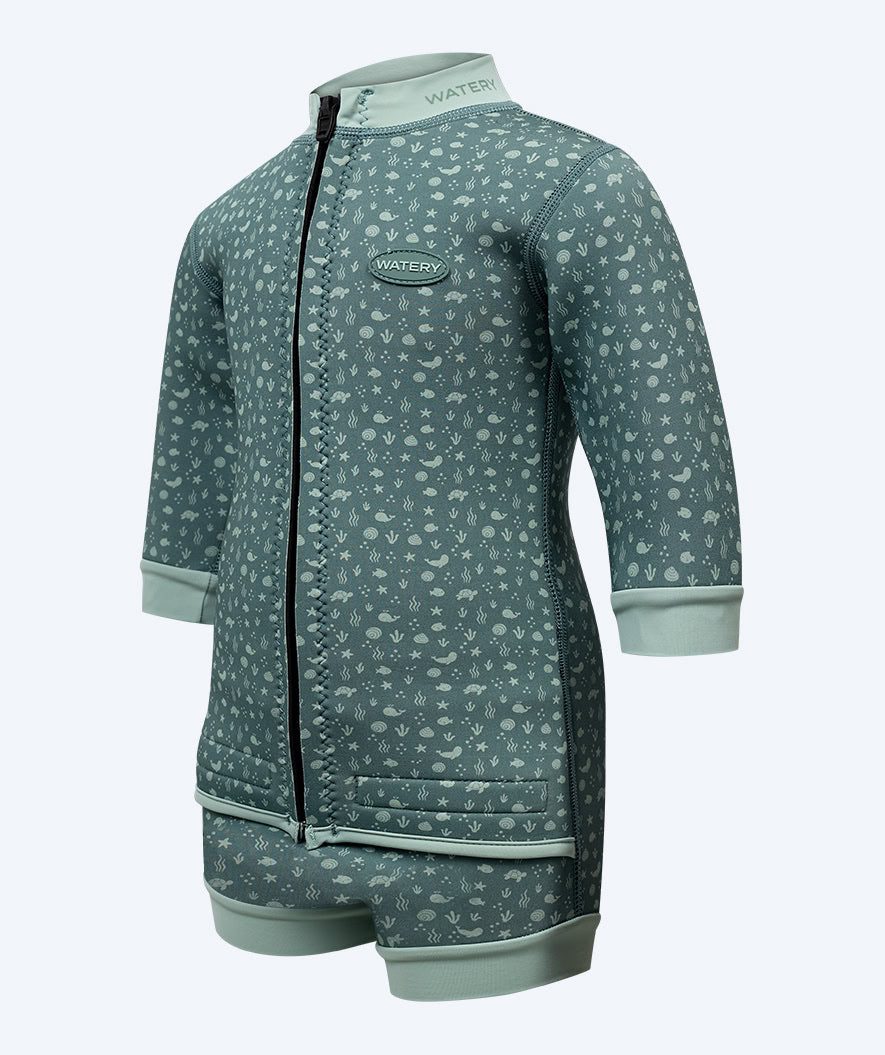 Watery våtdrakt til baby - Tropical Wrap'n Nappy - Grønn