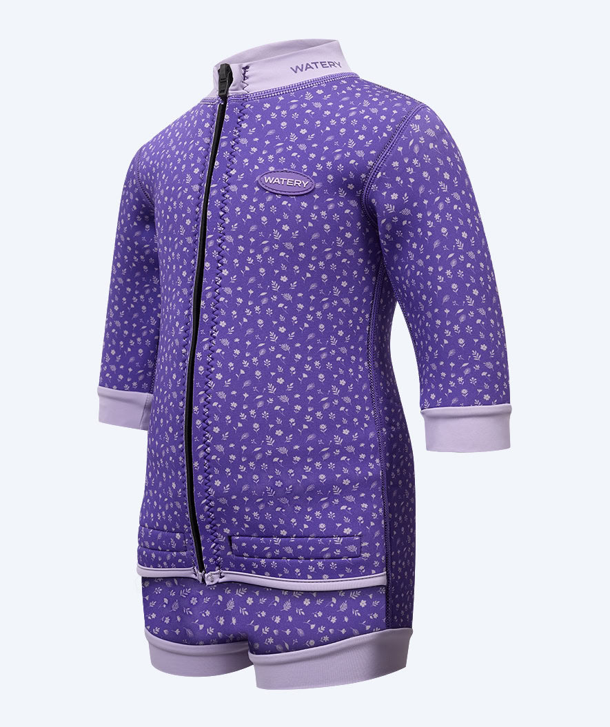 Watery våtdrakt til baby - Tropical Wrap'n Nappy - Lilla