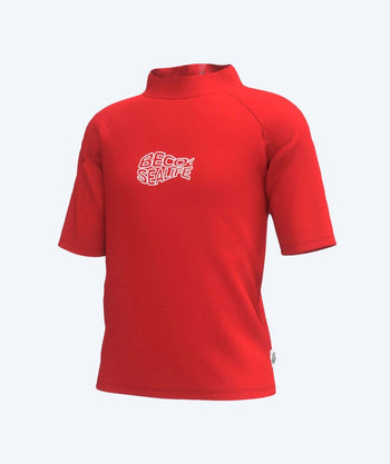 Beco UV-trøye til barn - Sealife Kortermet Rashguard - Rød
