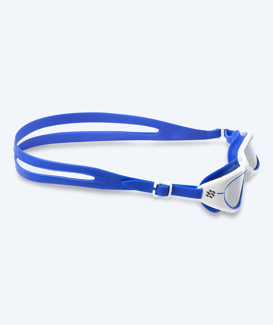 Watery mosjonssvømmebriller - Wade Mirror - Blå/sølv